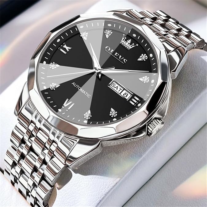 OLEVS Men Automatic Mechanical Watches Self Winding Luxury Men Watch