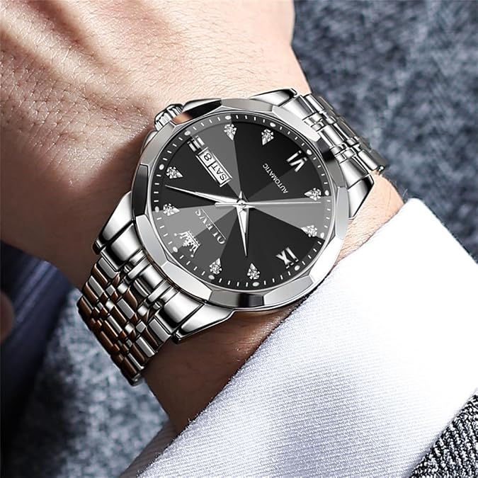 OLEVS Men Automatic Mechanical Watches Self Winding Luxury Men Watch