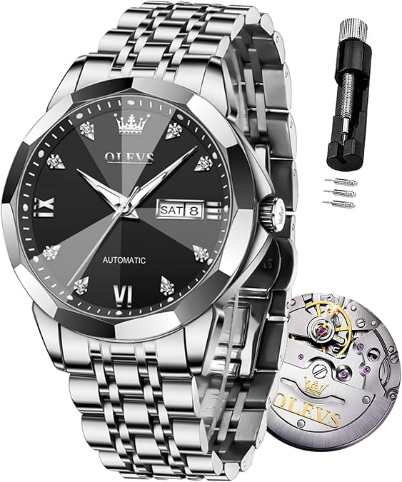 OLEVS Men Automatic Mechanical Watches Self Winding Luxury Men Watch